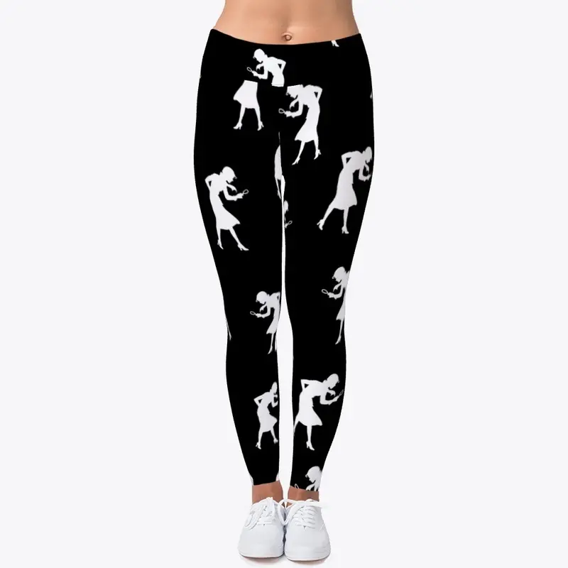 Nancy Drew Black & White Leggings